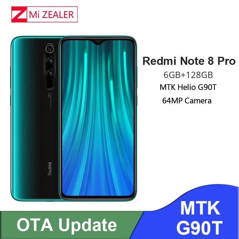 New Xiaomi Redmi Original Note 8 Pro 6GB RAM 128GB ROM MTK Helio G90T Octa Core 6.53