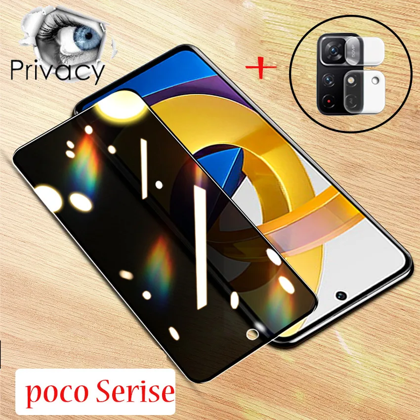 Privacy Glass Poco M4 Pro 5G Tempered For Xiaomi X 3 X3 GT x4 Anti-Spy Screen Protector M3 9H Film lamina Little M 4 Anti-Peeping Protective Glasses