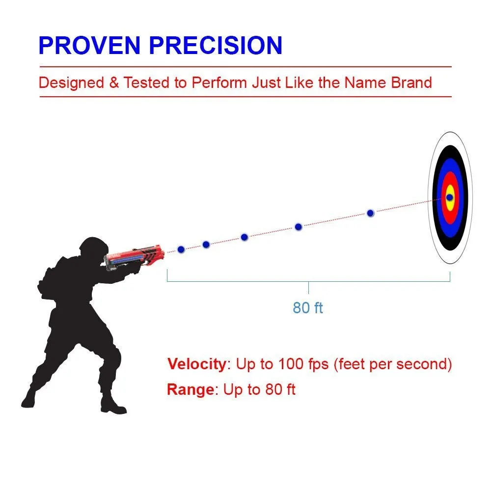 Набор Дротиков 25 шт. заправка дротиков для Nerf Rival Zeus Apollo бластеров (желтая) MXV 1200
