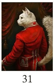Nordic Rabbit Cat Animal Vintage Big Canvas Painting Art Zebra Lion Elephant Posters And Prints Wall Picture For Living Room - Цвет: 31