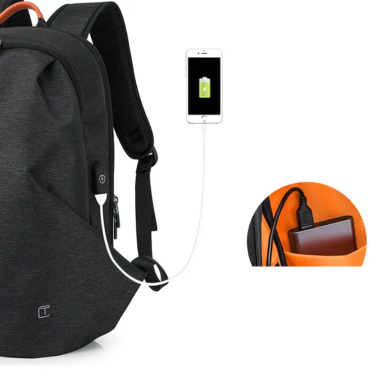 New Fashion Men Casual Oxford Backpack waterproof Backpack School Bag Shoulder Anti Theft Bag men Multi-Function bag B44-63
