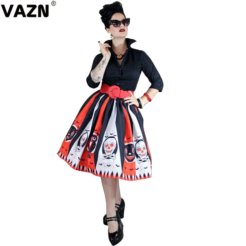 VAZN YM-8062,, комбинезоны, незаметный возраст, модные сексуальные женские юбки, Дамская Империя, Джокер, шифон, женские бальные платья, миди юбки