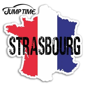 

Jump Time for Strasbourg France Vinyl Stickers Flag Sticker Laptop Luggage Decal Car Styling Motor Helmet Decor Car Accessories