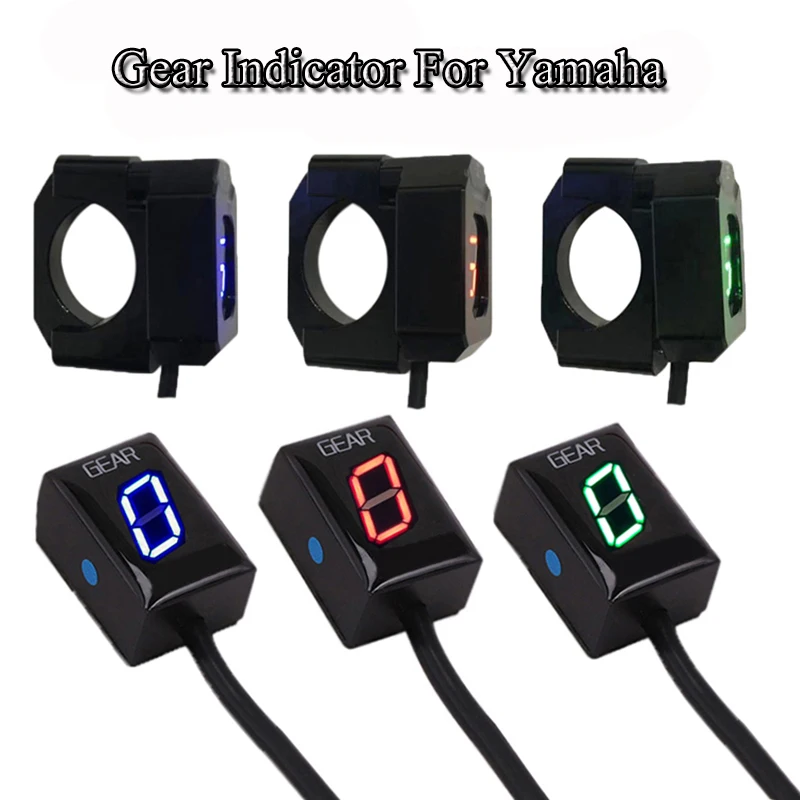 Motorcycle 0-6 Speed Gear Display Indicator Ecu Plug Direct Mount Digital LED Gear Meter For Yamaha MT-125 YZF-R125 MT15 Xabre