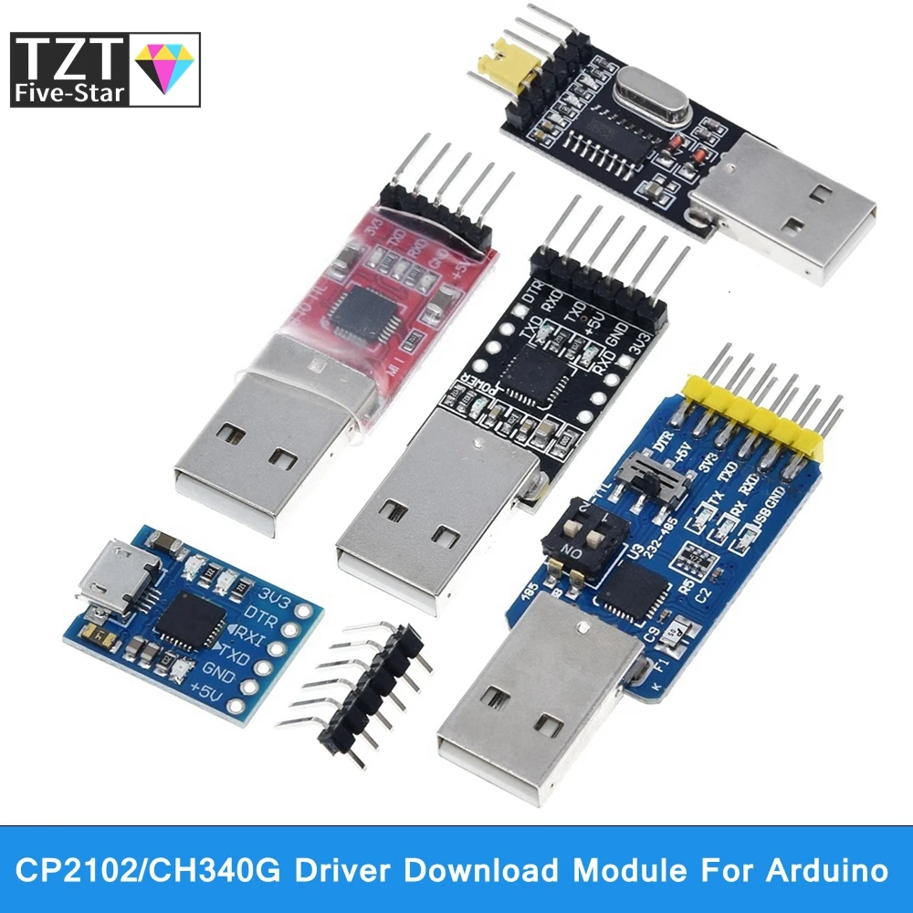 Cp2102 Usb 2.0 To Uart Ttl 5pin Connector Module Serial Converter Stc  Replace Ft232 Ch340 Pl2303 Cp2102 Micro Usb For Aduino - Integrated  Circuits - AliExpress