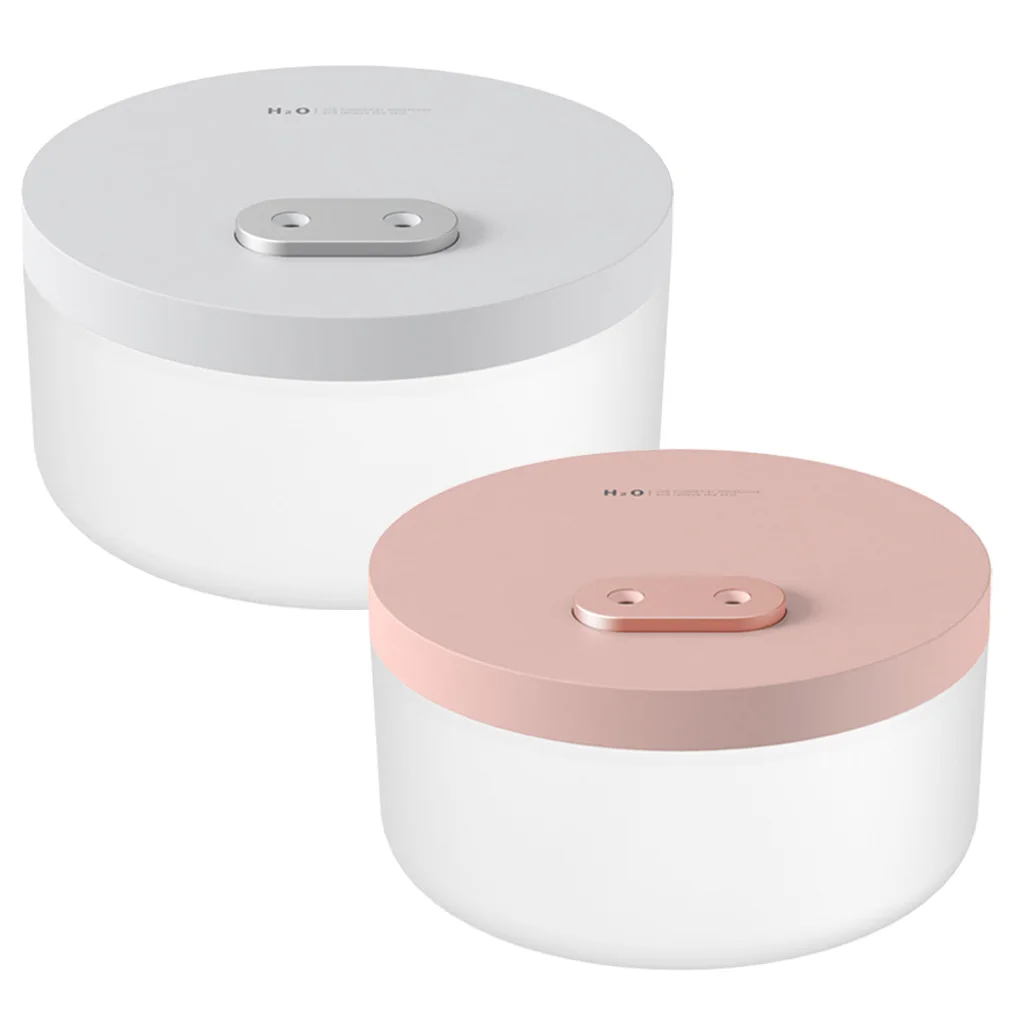 260ml/400ml/1000ml Portable Humidifier Mini Cooling Mist Humidifier with Night Light Ultra-Quiet 2 Spray Modes ( Pink White)