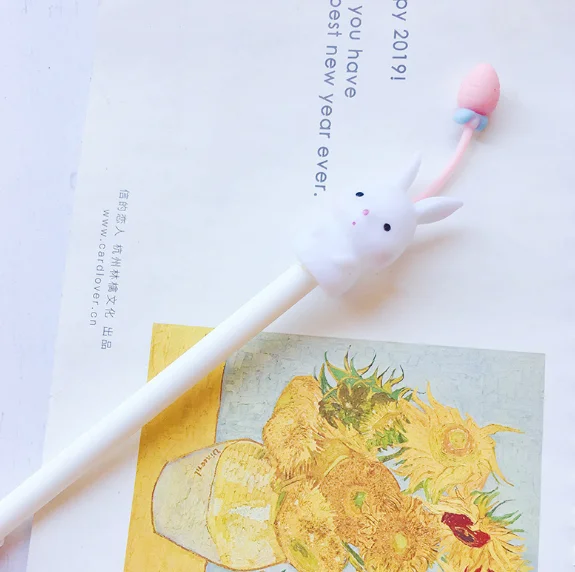 rabbit true color Креативная резиновая нейтральная ручка для хомяка кролика 72 шт./лот 0,5 мм канцелярские принадлежности для письма GP601 - Цвет: rabbit true color