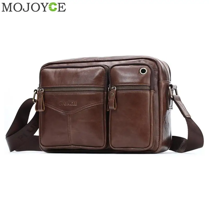 

Genuine Leather Men's Shoulder Bag Vintage Male Handbags Messenger Bags Men Business Crossbody Bag