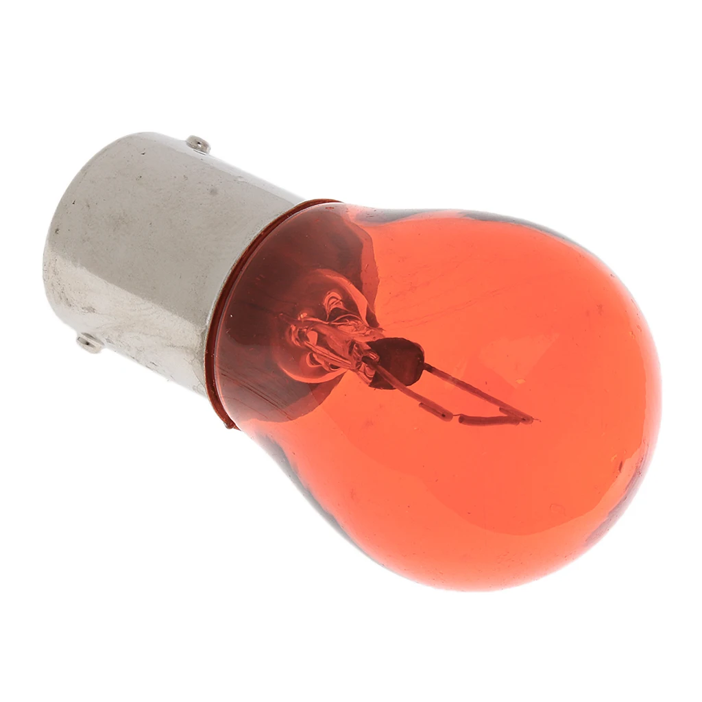 4pcs Amber 1156 BA15S Bulb Bayonet Base Lamp 21W Turn Signal Light