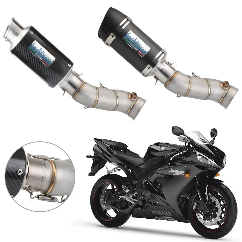 51 мм выхлопная средняя труба+ выхлопная труба для YAMAHA R1 2009- Slip-On