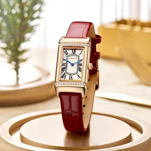 ROCOS Women's Square Watch Luxury Quartz Watches For Ladies Analog Wristwatch Classic Clock Minimalism Wristwatches R0239L