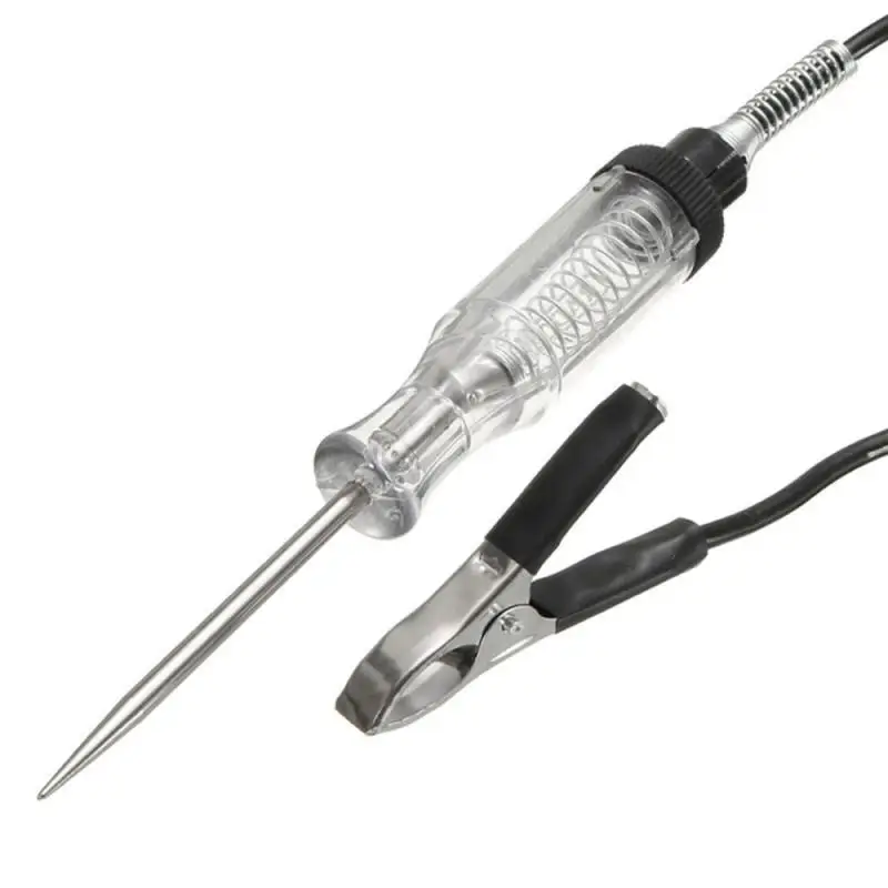 자동차 회로 테스터 프로브 전구 테스트 라이트, 24V 12V 6V DC 전압 연속성 테스터 자동차 전구