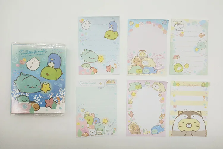 Sumikko Gurashi Coffee House 6 Folding Memo Pad Sticky Notes Escolar Papelaria School Supply Bookmark Label