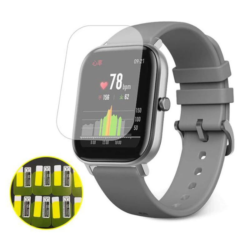 

5pcs Soft TPU Clear Smartwatch Protective Film Guard For Xiaomi Huami Amazfit GTS Sport Smart Watch Full Screen Protector Cover