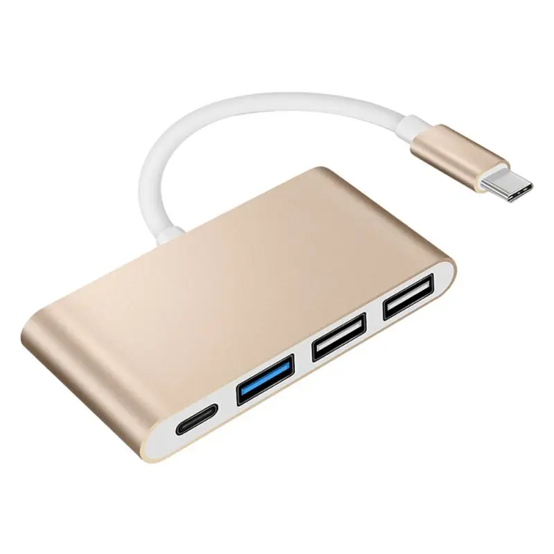 USB C концентратор 4 в 1 type-C к USB3.0 адаптер многопортовый OTG функция металлический корпус концентратор