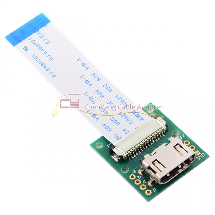 HDMI Тип Мужской HDTV FPC плоский кабель 5 см к Raspberry PI Модуль камеры подходит для PES001
