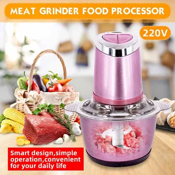 

220V Stainless Steel Meat Grinder Chopper 2 Speed Electric Automatic Mincing Machine Kitchen Grinder Food Processor 300W-1000W