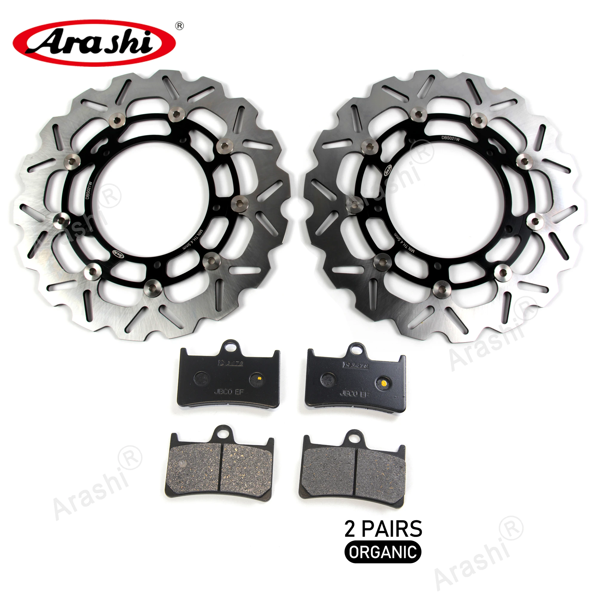 

ARASHI Front Brake Discs Pads For YAMAHA YZF R6 2005-2016 CNC Rotors Disc Brake Pad YZF-R6 2005 2006 2007 2008 2009 2010 2011