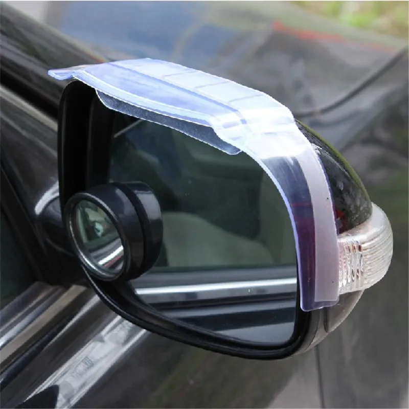 

2pcs Car universal Rain Shield Flexible Peucine With air guide Auto Rear Mirror Guard Rearview mirror Rain Shade Rain Eyebrow