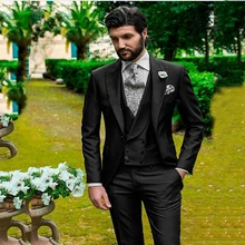 Костюм жениха под заказ костюм жениха смокинги Мужские костюмы свадьба/выпускной/ужин лучший мужской блейзер(куртка+ брюки+ галстук