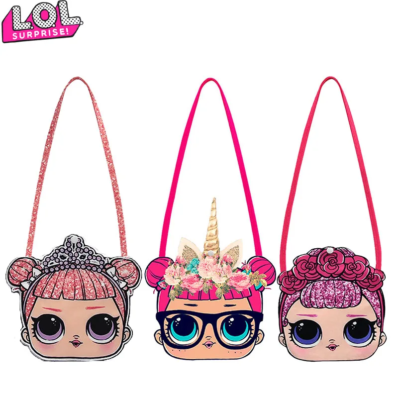 LOL Surprise-mini bolso de hombro con figuras de avatar para niños, bandolera pequeña fina de dibujos animados, regalos de cumpleaños para niñas