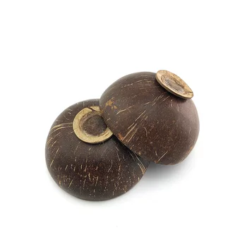 

Zero Waste Natural Eco-Friendly Coconut Bowl Fruit Salad Snack Soup Storage Bowl Wooden Decoration Accesso