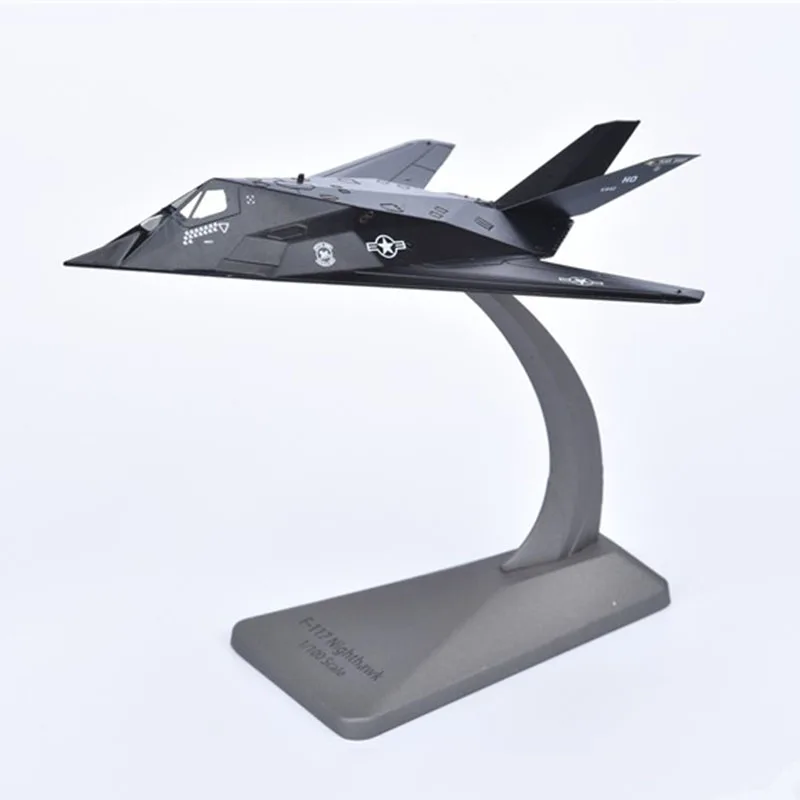 1/144 весы темно-синий армейский F-117 Nighthawk истребитель самолет модели взрослых детей игрушка F дисплей шоу Коллекция ребенок сувенир
