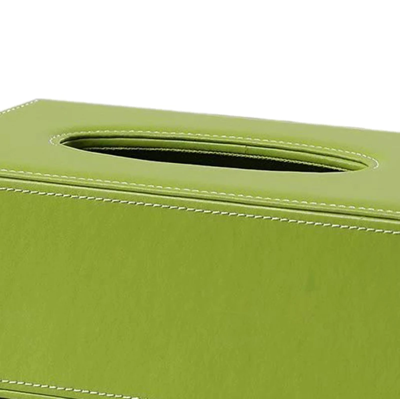  HOT-PU Leather Cosmetic Bag Case Handkerchief 25x14x9.5cm (Green)