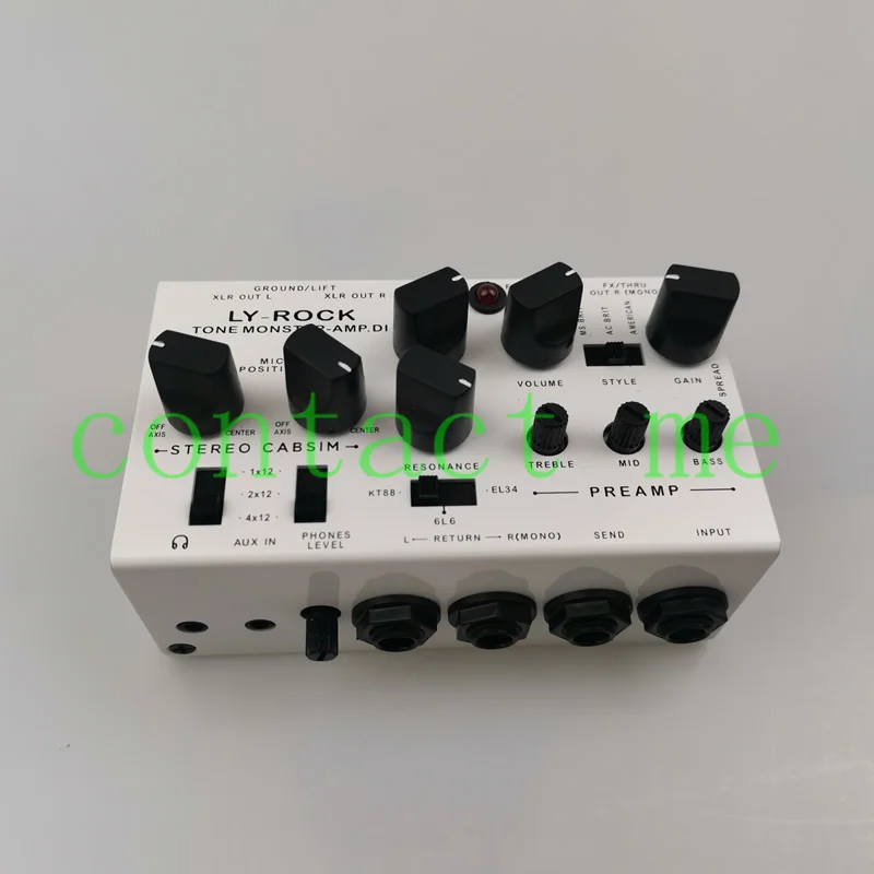 

LY ROCK Guitar cabinet analog DI box (eight-in-one 0W amp audio workstation), dual-channel 6.35 output, stereo loop