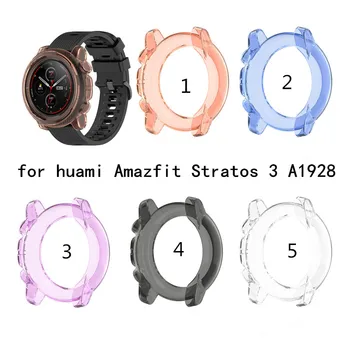 

Ultra-thin TPU Watch Cover Case for Amazfit 3 Smart Watch Replacement Half Cover Protector Shell for Amazfit Stratos 3 A1928