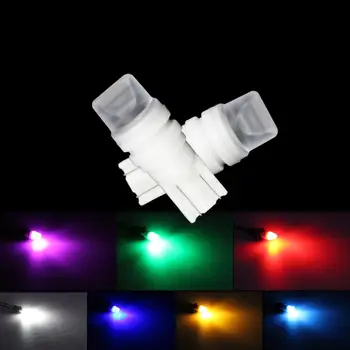 

New High Quality RGB T10 Led Wedge Lamp side marker Lights lamp LED car interior light super bright License Light Bulbs 12V