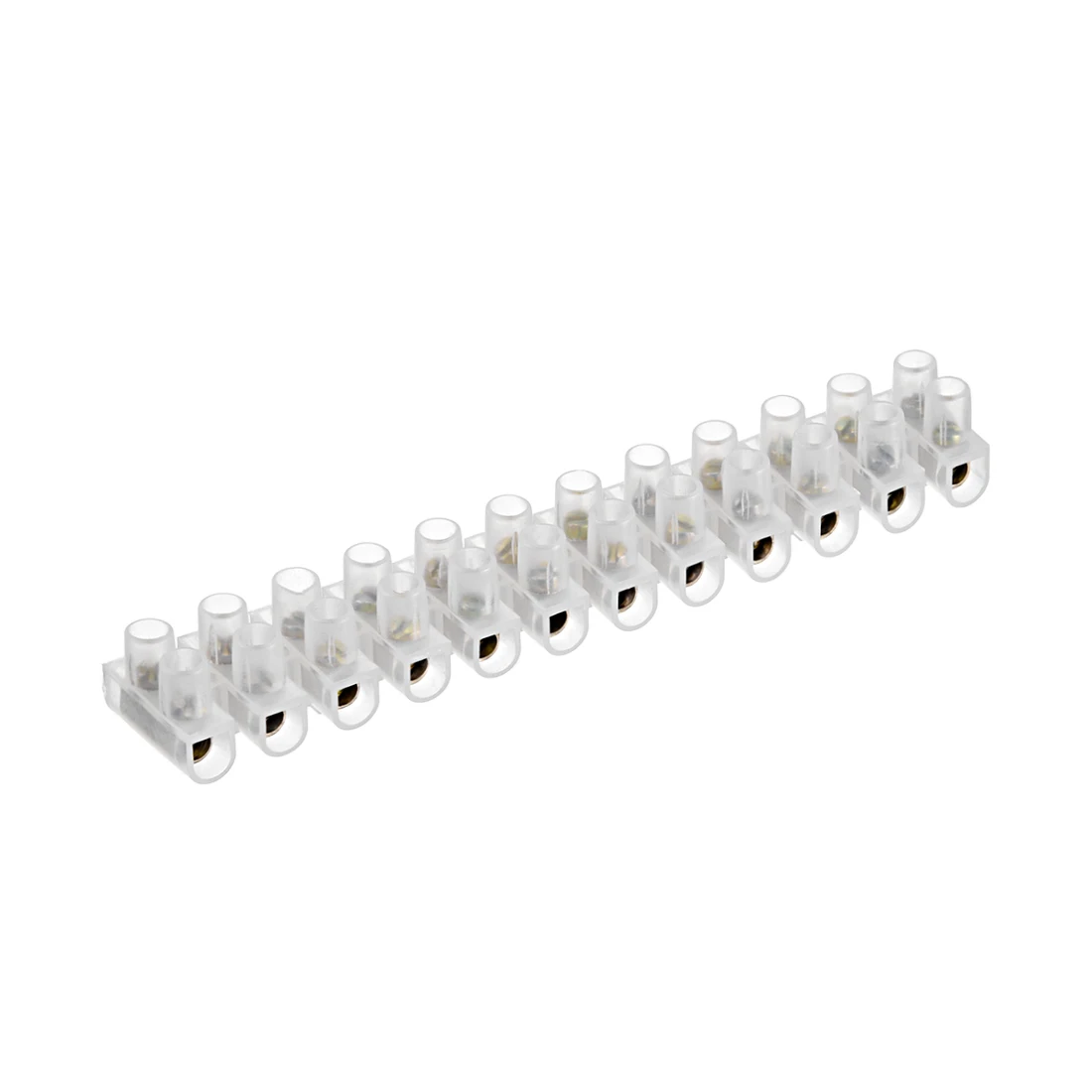 

uxcell Terminal Block , 20A 12 Position Dual Row Type U Wire Connector Screw Terminal Barrier Strip , Pack of 10