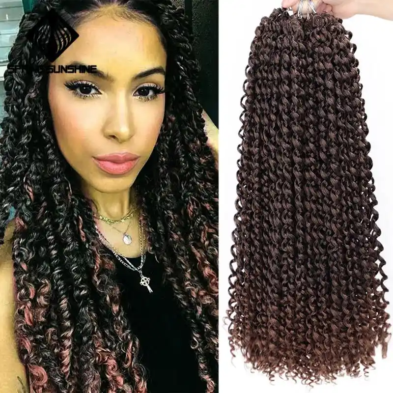 Long Passion Twist Hair 18inch Synthetic Pre Twist Crochet Braid