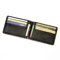 RFID Men's Leather Slim Bifold Money Clip Wallet Front Pocket Credit Card Holder 1