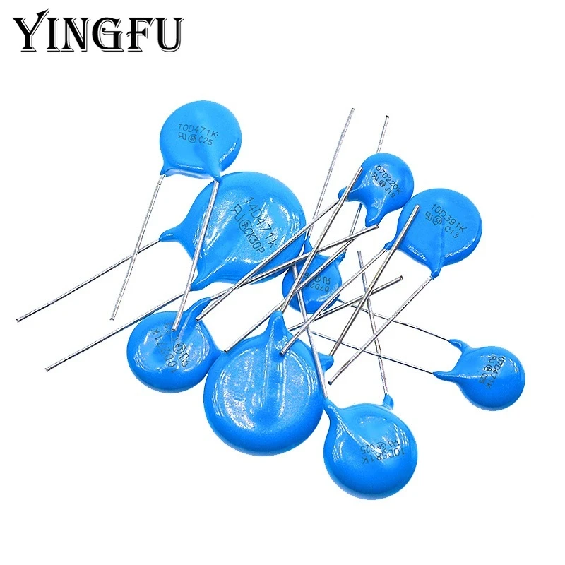 20 Stück Varistor-Widerstand Set - MOV Widerstände 05D 07D 10D 14D 20D Verschiedene Werte