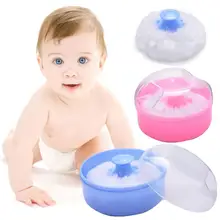 1 шт., Мягкая косметическая пудра для маленьких детей, косметическая пудра, квадратная губка, контейнер для мальчиков и девочек, высокое качество, мультяшная коробка для пудры