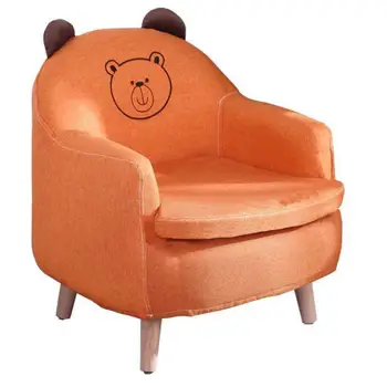 

Children's Sofa Cartoon Girl Princess Seat Single Boy Fabric Removable Lazy Sofa Solid Wood