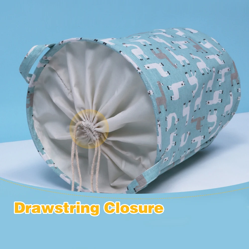 Складная складная корзина для белья с ручкой большая емкость сумка на шнурке