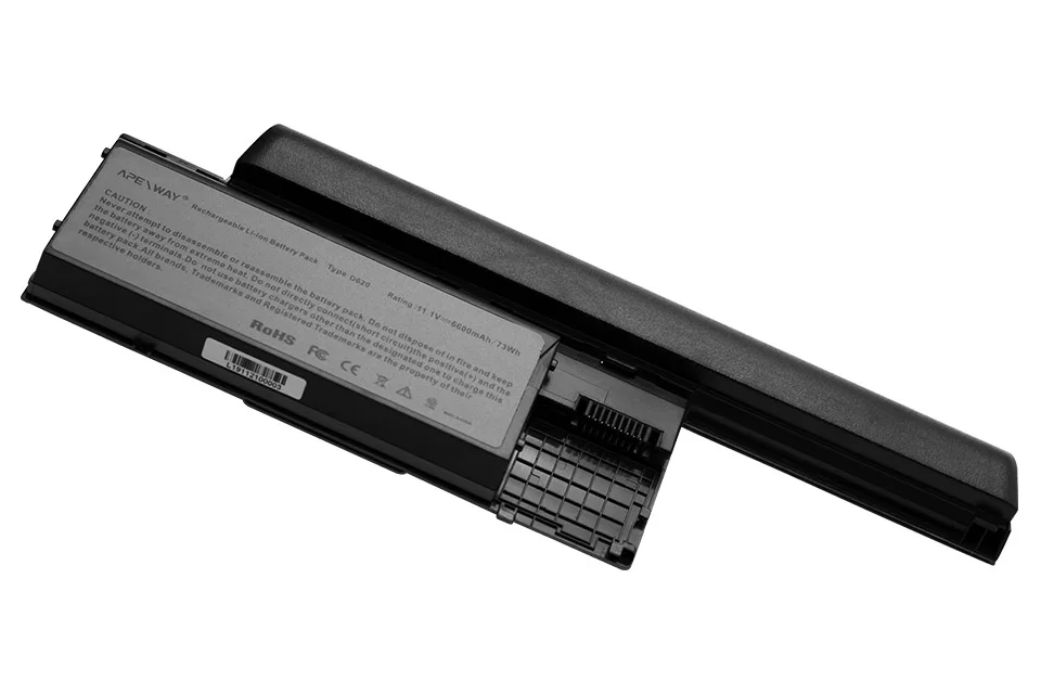 ApexWay 11.1v 9 cell 6600mAh battery For Dell Latitude D620 D630 451-10297 451-10298 JD634 TC030 PC764 TD175 312-0386 312-0383