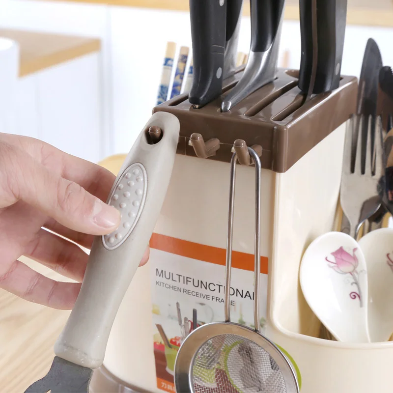 

1 Pcs Storage Draining Rack Holder Organizer Drainer Drying For Spoon Chopsticks Fork GHS99