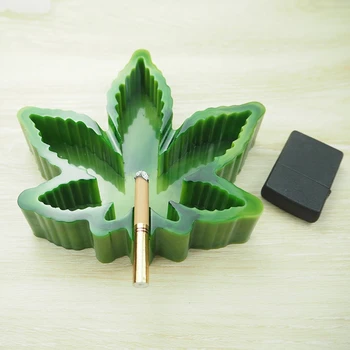 

Weed Silicone Cigar Ashtray Resin Mold Maple Leaf Debowler Ashtray Unbreakable Resin Casting Mold Home Decor Art Crafts