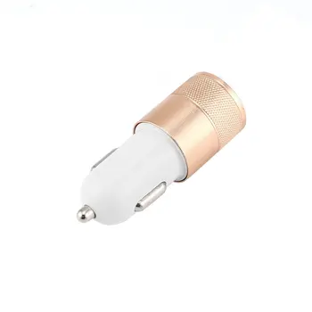 

Mini ABS Dual USB Car Charger Adaptor Bullet Shape 2-Port Socket for Phone Tablet Simultaneously Charge Two Devices