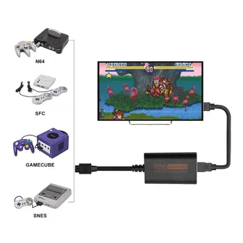 

50 PCS a lot 1080P HDMI Converter for N- 64 / S-N-E-S / N-G-C Gamecube Retro Video Game Console HD Hdmi Cable