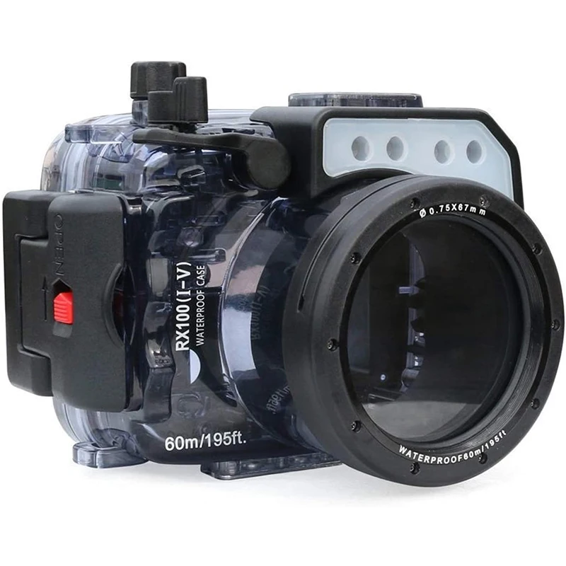 

Underwater Camera Housing w/Dome Port Kit Waterproof Diving Protective Case for Sony RX100/RX100 II/RX100 III/RX100 IV/RX100 V