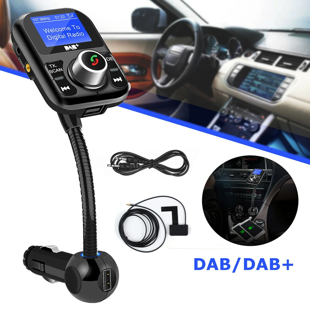 Трансмиссия автомобильный передатчик антенна Авто dab цифровой радио вещания автомобиля профессиональный fm-тюнер USB палка электронный