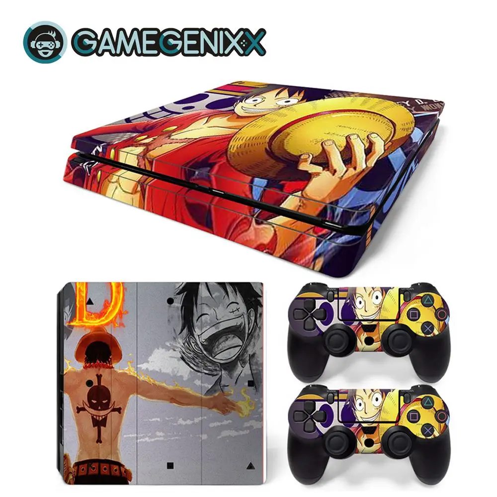 GAMEGENIXX Кожа Наклейка виниловая оберточная крышка полный набор для PS4 Slim консоли и 2 контроллеров-одна штука