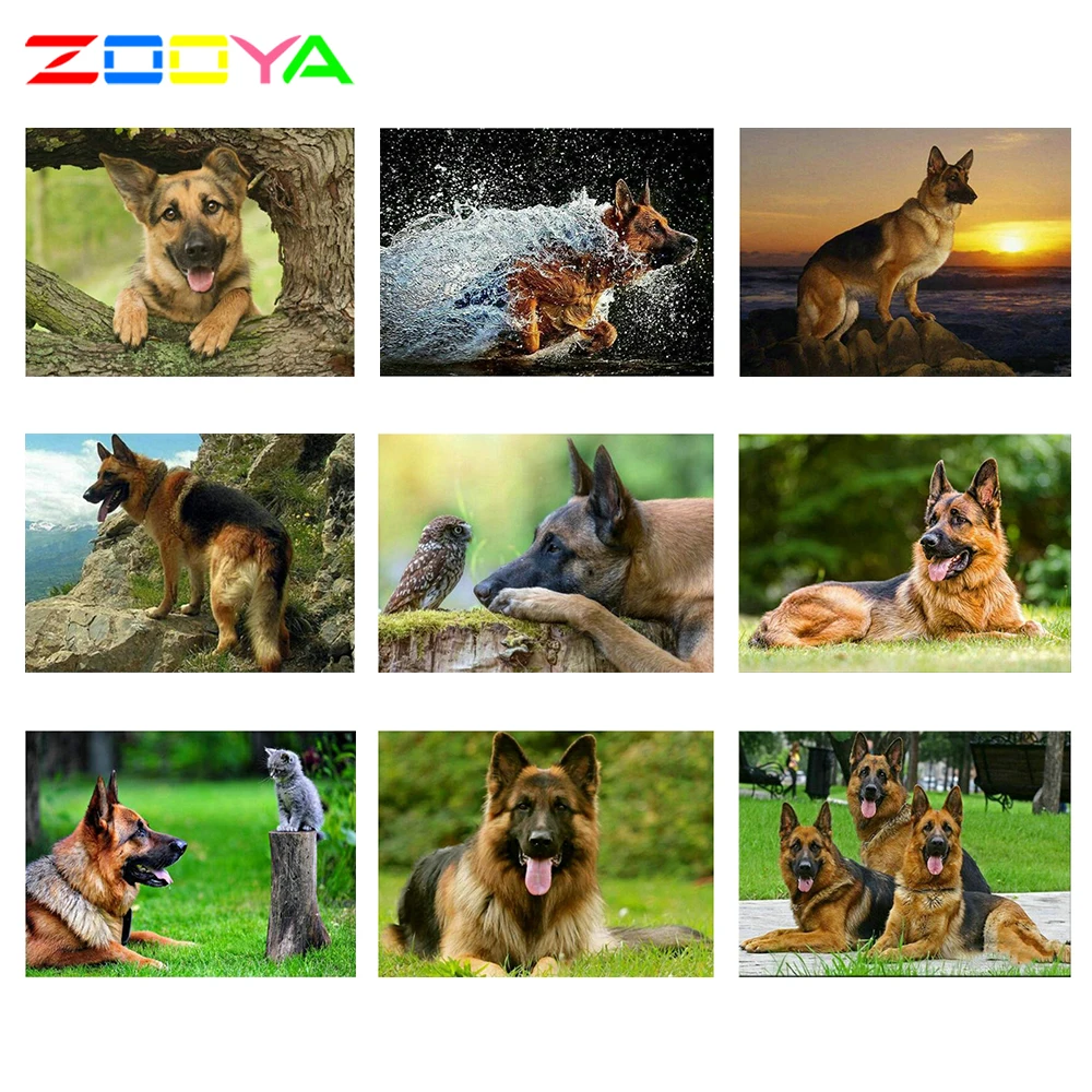 

Full New 5D Shepherd Diamond Embroidery Pet Dogs Diamond Painting New Stitch 3D Lovely Hond Mosaic Diamond Of Photos Decor 4Jh49