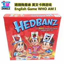 English board game card Guess who I am the game What am I Headband guessing game 2-6 people hedbanz game