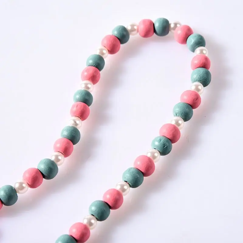 

1 Set Children Kids Mix Color Wooden Beads Necklace Bracelet Princess Jewelry T5EC