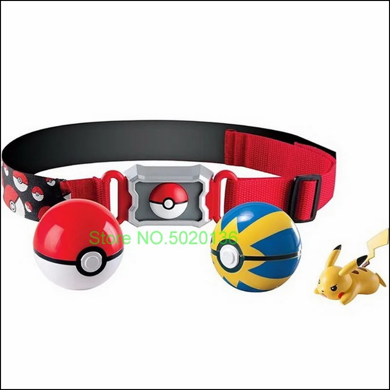 TOMY Pokemon Elf Ball Belt Pikachu Pokeball Pocket Monster Variant ModelToy Set Action Figure Model Kids Toy Gift star wars toys